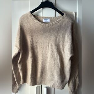 Old Navy Beige SoSoft Lite Loose V-Neck Sweater